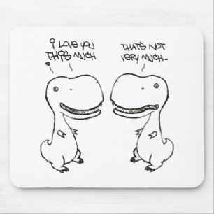 Mousepad Amor de T-rex