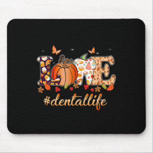Mousepad Amor Dentista Dentista Dentista Da Pumpkin Vida De