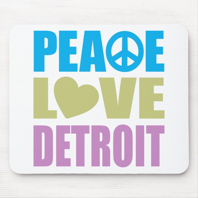 Mousepad Amor Detroit da paz (Frente)
