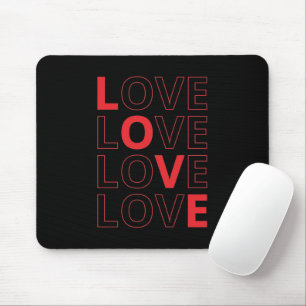 Mousepad Amor Dia de os namorados De Texto Repetido Eu Te A
