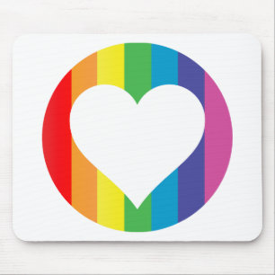 Mousepad amor do arco-íris