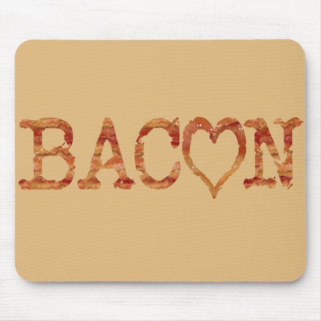 Mousepad AMOR do bacon (Frente)