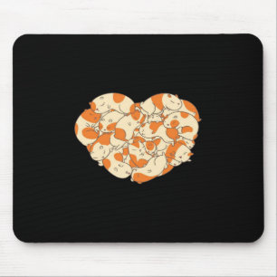 Mousepad Amor do Coração do Porco da Guiné Suíno-bê-p
