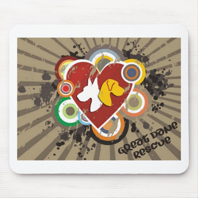 Mousepad Amor do dinamarquês (Frente)