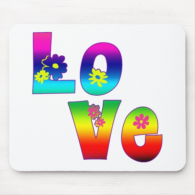 Mousepad AMOR do Hippie (Frente)