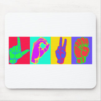 Mousepad AMOR do linguagem gestual