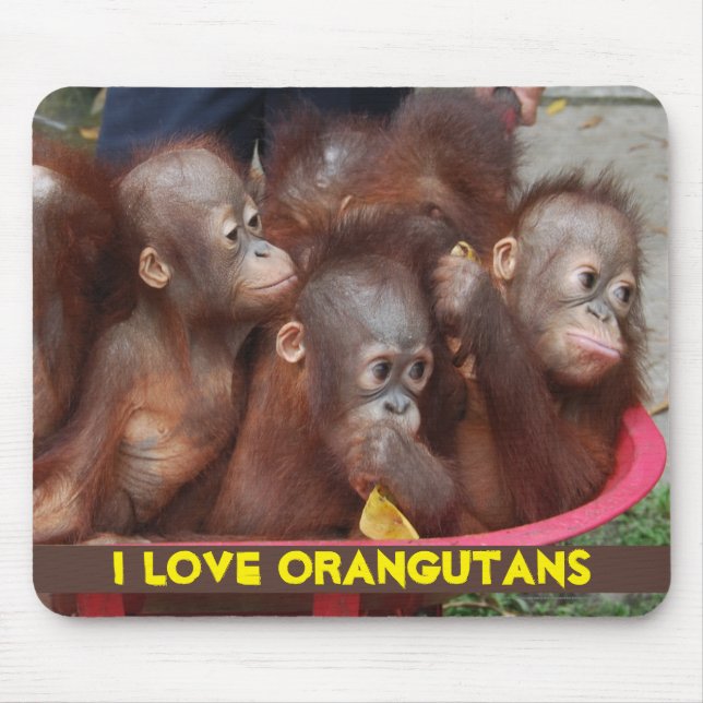 Mousepad Amor do orangotango (Frente)