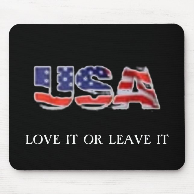 Mousepad Amor dos EUA ou deixa-o (Frente)