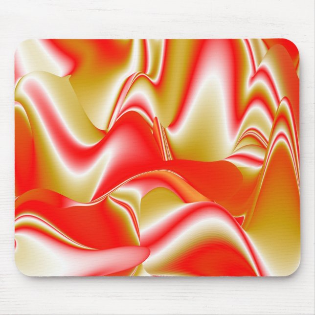 Mousepad Amor e Abstrato 3D Rainbowart Dourado (Frente)