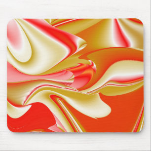 Mousepad Amor e Abstrato 3D Rainbowart Dourado
