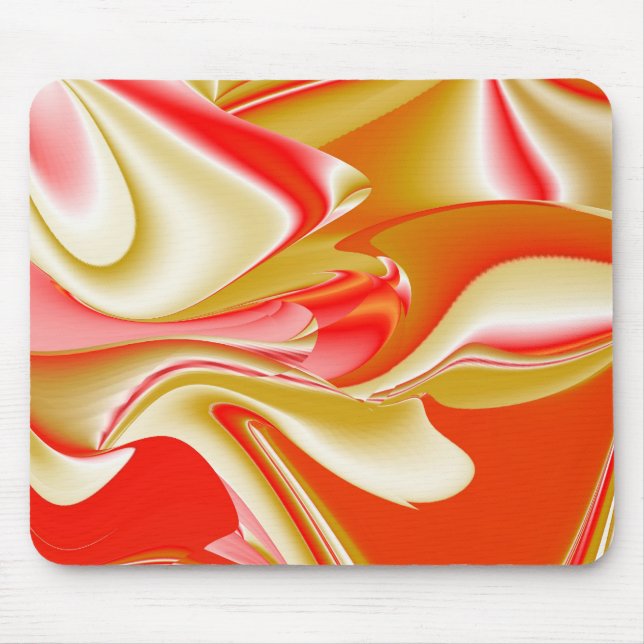 Mousepad Amor e Abstrato 3D Rainbowart Dourado (Frente)