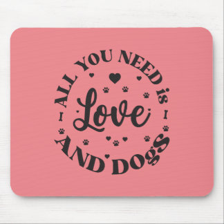 Mousepad "Amor e Cachorros"