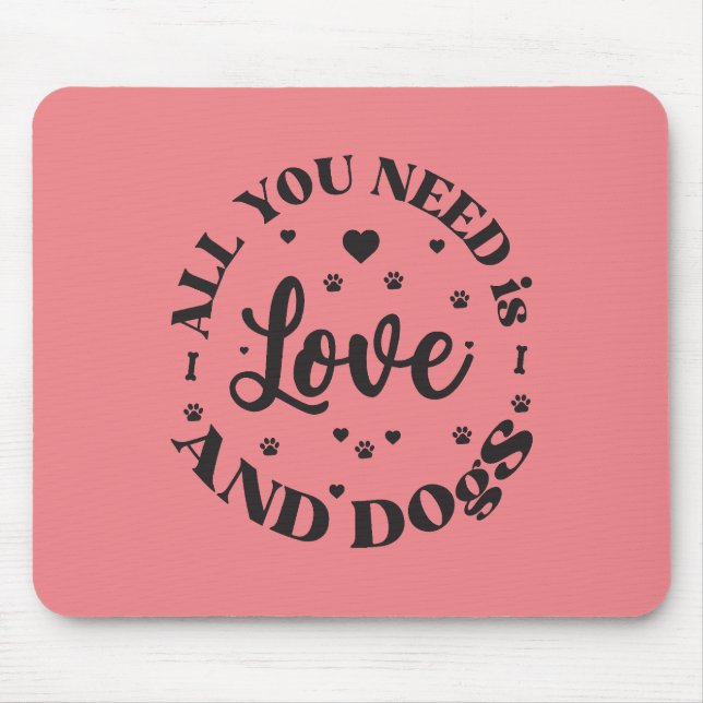 Mousepad "Amor e Cachorros" (Frente)