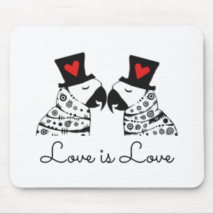 Mousepad Amor é Gay Parrobô