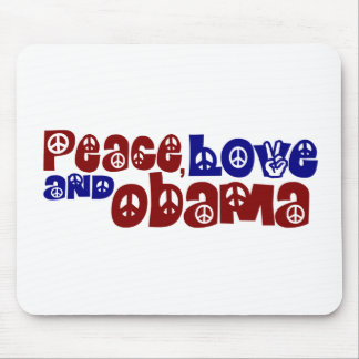 Mousepad Amor e Obama da paz