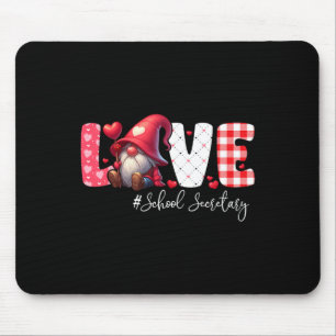 Mousepad Amor Escola Secretária Fantasia Gnome Dia dos Namo