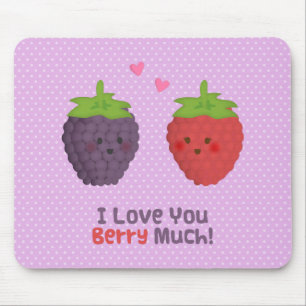 Mousepad Amor Fofo Você Amo Muito Frase de Amor Pun