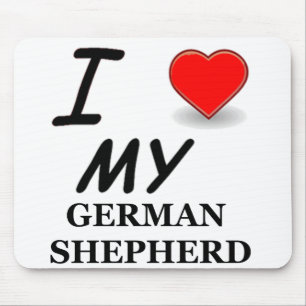 Mousepad amor german shepherd