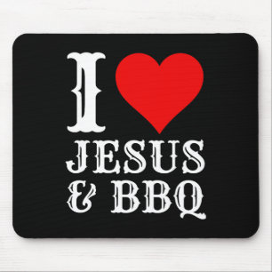 Mousepad Amor Jesus Churrasco Orgulhoso Comida Cristão Carn