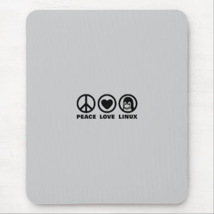 Mousepad Amor Linux da paz