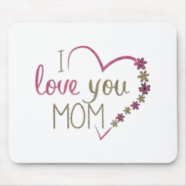 Mousepad Amor Mãe Dia de as mães Heart