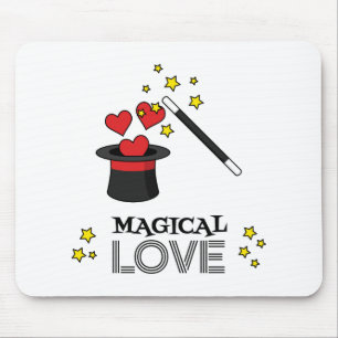 Mousepad Amor Mágico - Preto