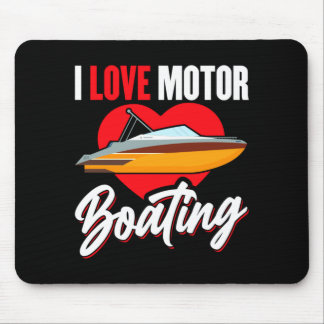 Mousepad Amor motobarcação proprietário do barco capitão po