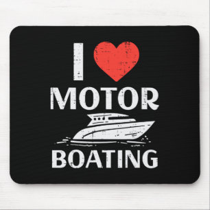 Mousepad Amor Motor Barco Funny Motorboat Humor B