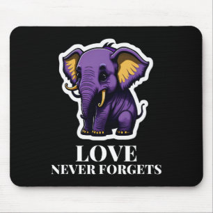 Mousepad Amor Nunca Esquece Elefante Para Meninas Alzheimer