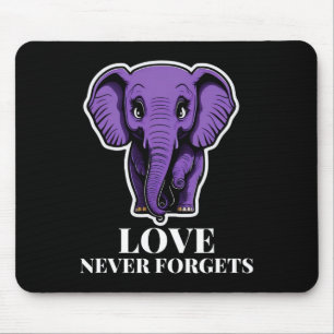 Mousepad Amor Nunca Esquece Elefante Para Mulher Alzheimer