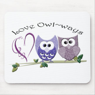 Mousepad Amor Owl~ways, presentes bonitos da arte das