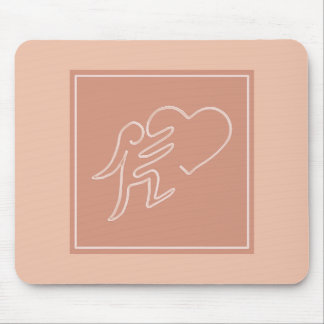 MOUSEPAD AMOR (PEACH)