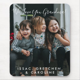 Mousepad Amor Personalizado Sua Avó Foto Escrita Manualment