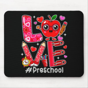 Mousepad Amor pré-escola corações fofos dia dos namorados a