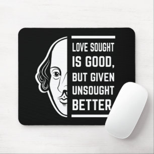 Mousepad Amor Procurado É Uma Boa Citação Shakespeare