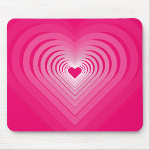 Mousepad Amor Rosa - Corações