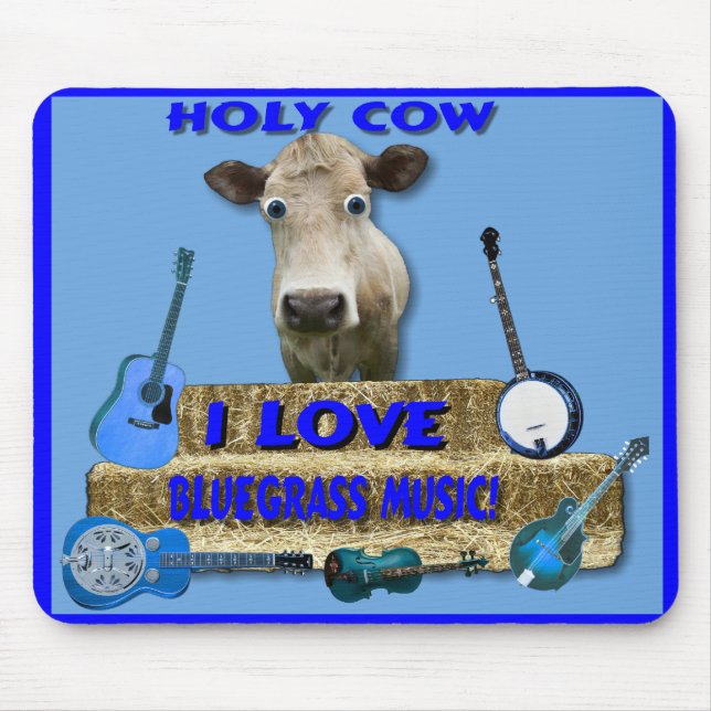 MOUSEPAD AMOR SANTAMENTE BLUEGRASS-MOUSEPAD DE COW-I (Frente)