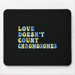 Mousepad Amor Sem Conde Cromossomos T21 Down Síndrome Aw