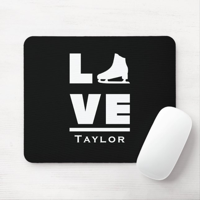 Mousepad Amor Síncrono E Patinação De Figura Ao Vivo (Com mouse)
