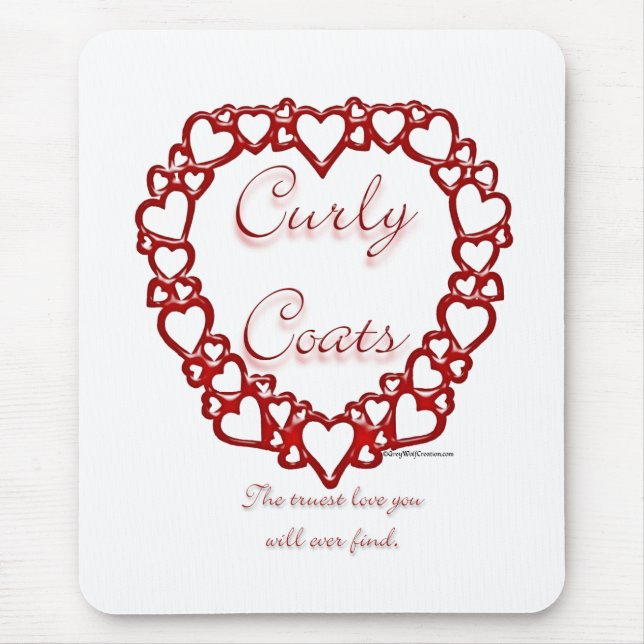Mousepad Amor Verdadeiro Revestido Curly (Frente)
