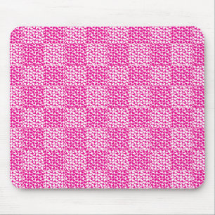 Mousepad Amor verificado em magenta e branco
