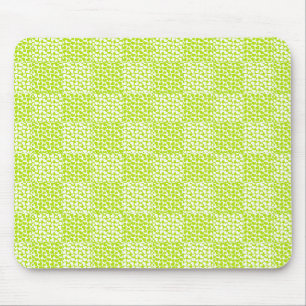 Mousepad Amor verificado em Verde limão e branco