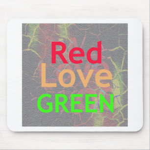 MOUSEPAD AMOR VERMELHO DOUTORADO VERDE