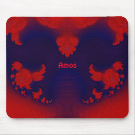 Mousepad AMOS ~ Pad de mouse vermelho e azul