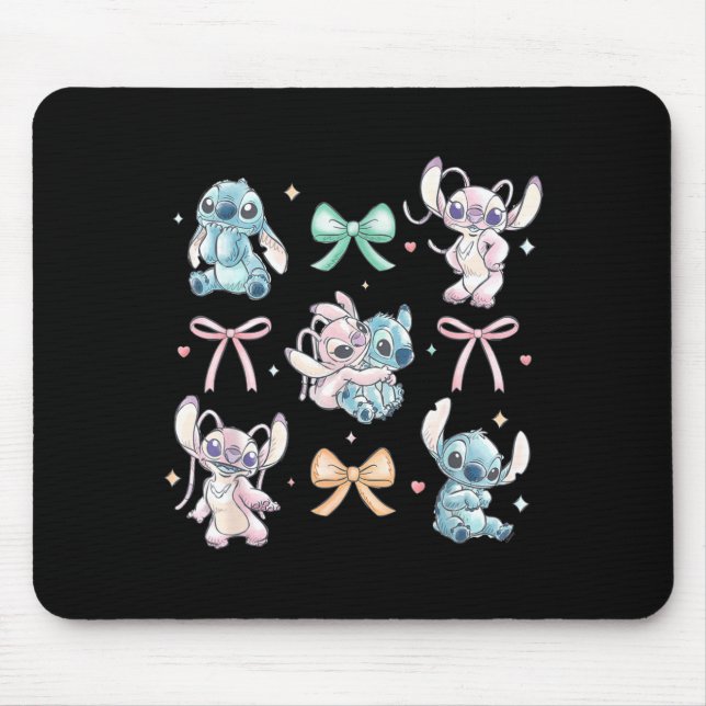 Mousepad &amp; Angel Coquette Style Bows Valentine's Day  (Frente)