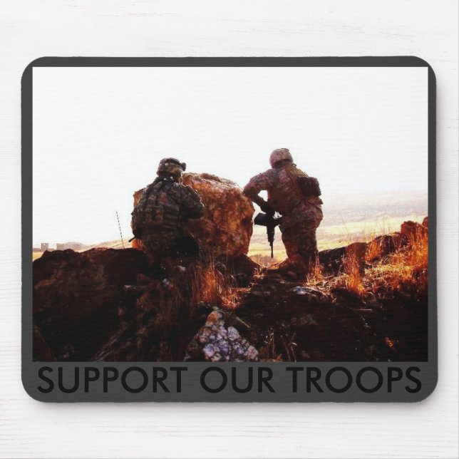 Mousepad &amp do ponto; A arma (4), APOIA NOSSAS TROPAS (Frente)