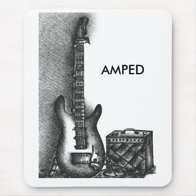 Mousepad Amped, AMPED (Frente)
