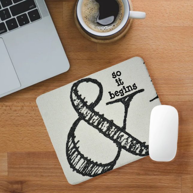 Mousepad Ampersand Symbol E Assim Começa A Cinza (Criador carregado)