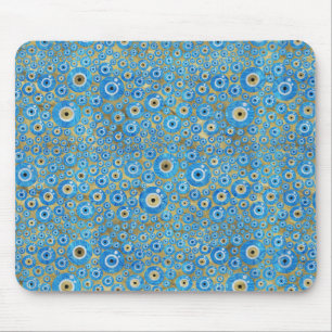 Mousepad Amuleto de vidro azul grego do olho mau