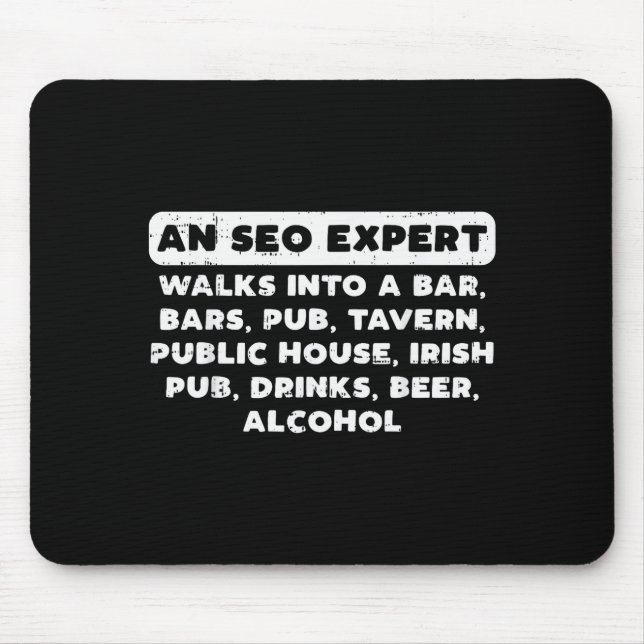 Mousepad An Seo Expert Walks Funny Digital Online Marketing (Frente)